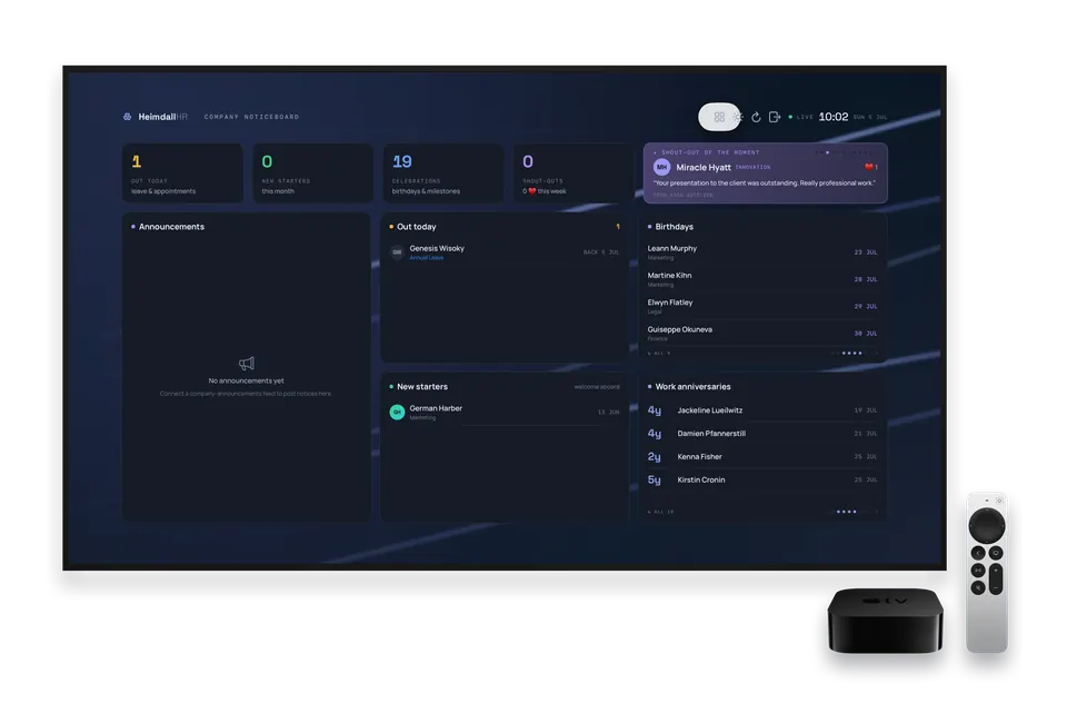 The general board on Apple TV